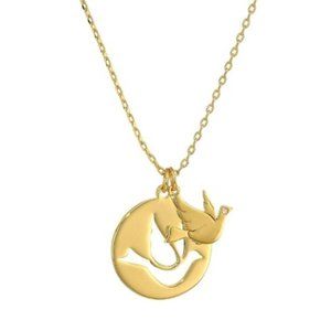 Kate Spade pendant necklace with bird cut-out Mom's Know Best collection
